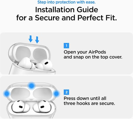 AirPods Pro 3 ile Uyumlu Kılıf Liquid Crystal Clear - ACS10019