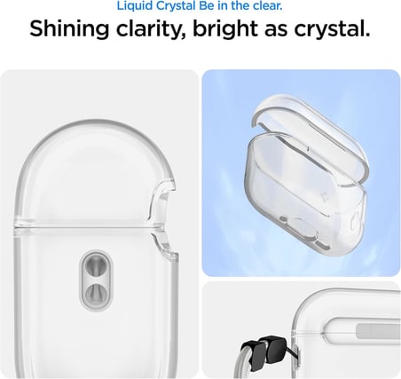 AirPods Pro 3 ile Uyumlu Kılıf Liquid Crystal Clear - ACS10019
