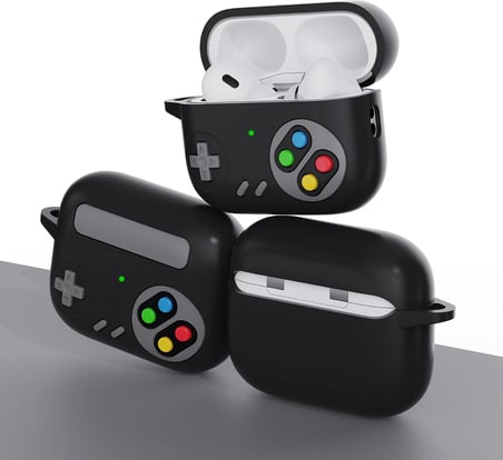 Airpods 3.Nesil ile uyumlu Kulaklık Kılıfı Yumuşak Soft Dokunuş Retro Görünümlü Nint-endo