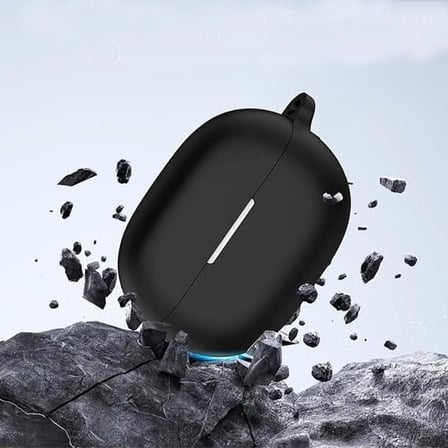 HUAWEI FreeBuds Pro 5 ile Uyumlu Kulaklık Kılıf Darbeye Dayanıklı Silikon Yumuşak Koruyucu Toz ve Kirden Koruyan free-buds pro 5 ile Uyumlu (Siyah, HUAWEI FreeBuds Pro 5)