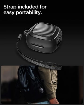 Audio TWS P20 ile Uyumlu Kılıf Rugged Armor Matte Black - ACS07967