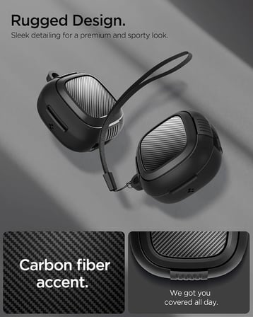 Audio TWS P20 ile Uyumlu Kılıf Rugged Armor Matte Black - ACS07967