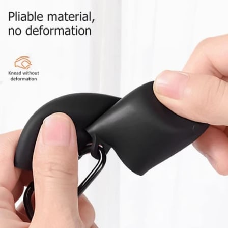 Huawei FreeClip 2 için Kulaklık Kılıfı Darbelere ve Çizilmeye Karşı Kasa Koruyucu FreeClip 2 Kılıfı Tam Koruma Sağlayan Kalın Yapılı Taşıma Askılı Huawei FreeClip 2 Koruma (Sıyah)