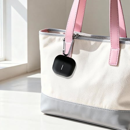 Huawei FreeClip 2 için Kulaklık Kılıfı Darbelere ve Çizilmeye Karşı Kasa Koruyucu FreeClip 2 Kılıfı Tam Koruma Sağlayan Kalın Yapılı Taşıma Askılı Huawei FreeClip 2 Koruma (Sıyah)