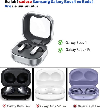 Samsung Galaxy Buds 4 için ve Buds 4 Pro ile Uyumlu Kılıf Güvenlik Kilitli Panzer Telefon Standlı Kulaklık Koruyucu Kapak Anahtarlıklı Kaymaz Soft Dokulu (Siyah, Galaxy Buds 4 Pro)