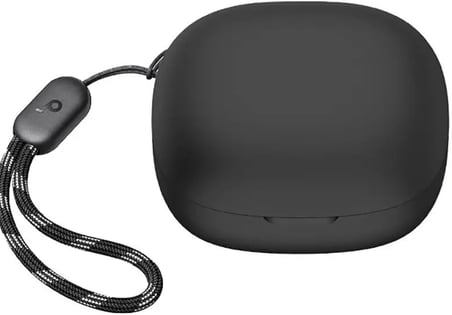 Anker Soundcore R50i TWS İle Uyumlu Kılıf Yumuşak Kaymaz Dayanıklı 360 Derece Çepeçevre Koruyucu TPU Kılıf (Siyah)