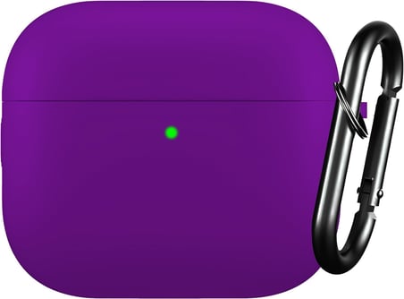 Airpods 3 Lansman Silikon Kılıf (Mor)