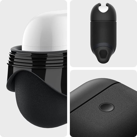 AirPods 3 ile Uyumlu Kılıf Slim Armor IP Black - ASD01990