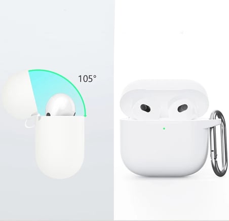 Apple Airpods 4 ile uyumlu 4. Nesil AirP-ods Kılıf 2024 Professional Termoplastik Soft Kancalı Tam Kaplayan Halcyon Kılıf Airpods 4 ile uyumlu Kapak