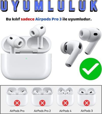 Airpods Pro 3 Nesil Uyumlu Figurlu Darbe Emici Ve Koruyucu Silikon Kulaklik Kilifi (Hoodie Py)