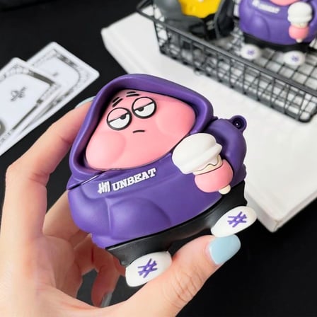 Airpods Pro 3 Nesil Uyumlu Figurlu Darbe Emici Ve Koruyucu Silikon Kulaklik Kilifi (Hoodie Py)