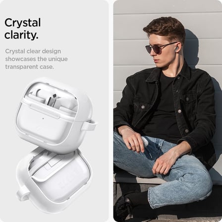 Galaxy Buds 3 Pro/Buds 3 ile Uyumlu Kılıf Ultra Hybrid Jet White - ACS08431