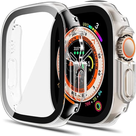 Apple Watch Ultra 2 Kılıf Clear Premium WatchBand Şeffaf [Watch Ultra 2 ile Uyumlu Kordon - Şeffaf]