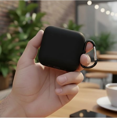 Anker Soundcore P41i Kılıf Askı Aparatlı Mat Silikon Siyah - Anker Soundcore P41i ile uyumlu, 87006334