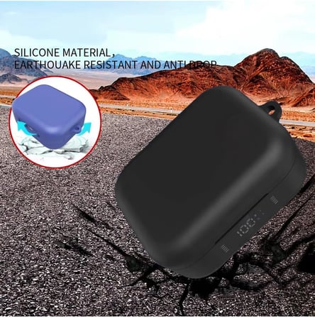 Anker Soundcore P41i Kılıf Askı Aparatlı Mat Silikon Siyah - Anker Soundcore P41i ile uyumlu, 87006334