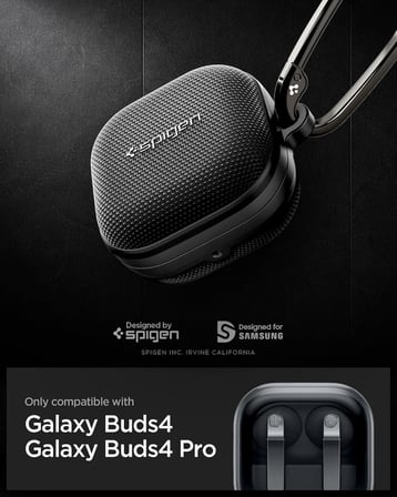 Galaxy Buds4 / 4 Pro ile Uyumlu Kılıf Classic Fit Black - ACS11203