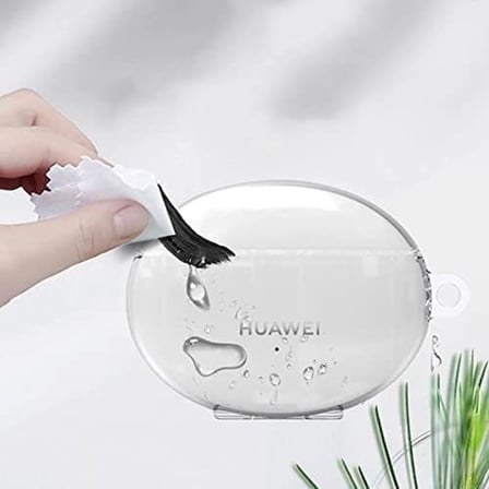 Huawei Freebuds 4i İle Uyumlu Kılıf Çengelli Smooth Matte TPU Şeffaf