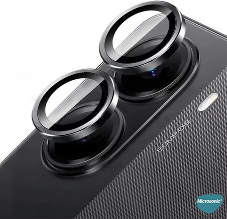 Xiaomi Poco X7 Pro Tekli Kamera Lens Koruma Camı Siyah [Poco X7 Pro ile Uyumlu Ekran Koruyucu - Siyah]