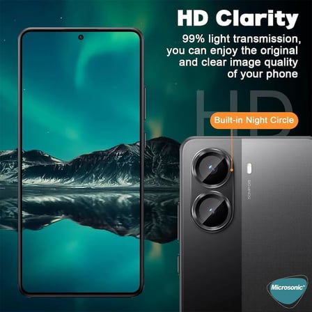 Xiaomi Poco X7 Pro Tekli Kamera Lens Koruma Camı Siyah [Poco X7 Pro ile Uyumlu Ekran Koruyucu - Siyah]