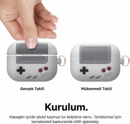 Oppo ile uyumlu Enco Air 3 Sert Kulaklık Kılıfı Yumuşak Soft Dokunuş Karakter Görünümlü Cartoon Kılıf Miks