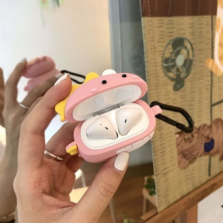 Samsung Galaxy Buds 4 ile uyumlu/Buds 4 Pro için True Wireless Earbuds Sert Kulaklık Kılıfı Yumuşak Soft Dokunuş Karakter Görünümlü Cartoon Kılıf (Pink Monster, Galaxy Buds 4)