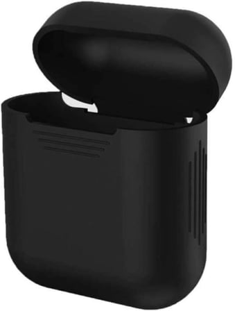 Apple ile uyumlu Airpods Standart Silikon Kılıf Siyah