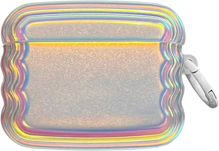 AirPods 3. Nesil için Kılıf Zigzag Hologram Çok Renkli [AirPods 3 ile Uyumlu Kılıf - Çok Renkli]
