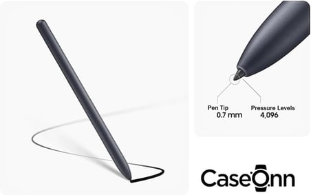 CaseOnn Kalem Ucu 5 Adet Beyaz Beyaz Galaxy Tab S8 X700 ile uyumlu