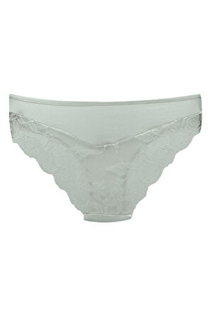 HNX 3'lü Pamuklu Arkası Yarım Dantel Bikini Kadın Külot