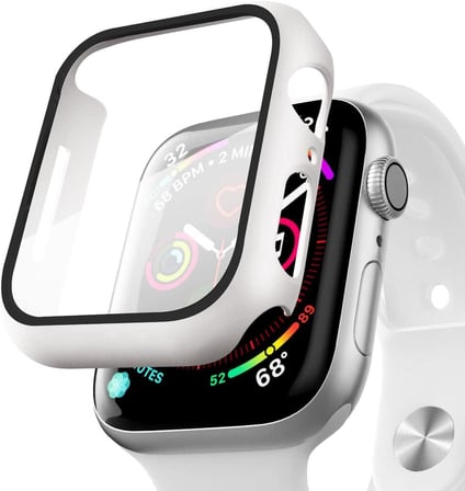 Apple Watch Series 9 45mm Kılıf Matte Premium Slim WatchBand Beyaz [Watch Series 9 45mm ile Uyumlu Kordon - Beyaz]