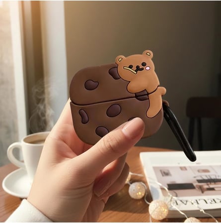 Galaxy Buds 3 Pro Kılıf Karakter Figürlü Cookie Bear Kahverengi, 87005676