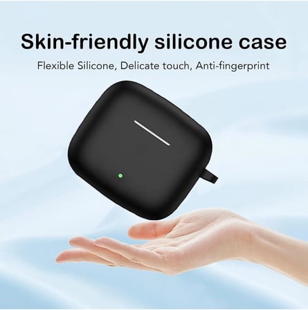 CaseOnn Kılıf Askı Aparatlı Mat Silikon Mavi Mavi FreeBuds SE 4 ANC ile uyumlu