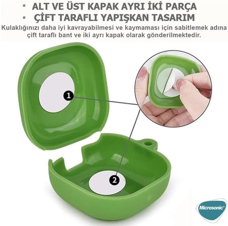 Samsung Galaxy Buds Core Kılıf Cartoon Figürlü Silikon Crtn-Fgr-Frnc-Bldg-Syh [Galaxy Buds Core ile Uyumlu Kılıf - Siyah]