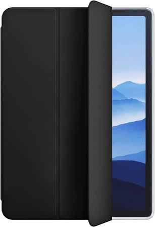 Apple iPad Pro 11 2024 Kılıf (A2836-A2837) Slim Translucent Back Smart Cover Siyah [iPad Pro 11 2024 ile Uyumlu Kılıf - Siyah]