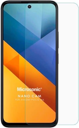 Xiaomi Poco M6 5G Nano Glass Cam Ekran Koruyucu [Poco M6 5G ile Uyumlu Ekran Koruyucu - Şeffaf]