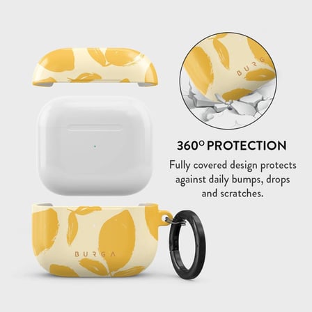 Apple AirPods 3 ile Uyumlu Kılıf, Lemon Tart