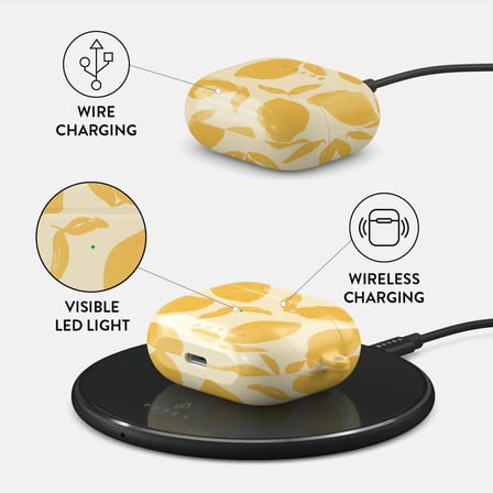 Apple AirPods 3 ile Uyumlu Kılıf, Lemon Tart