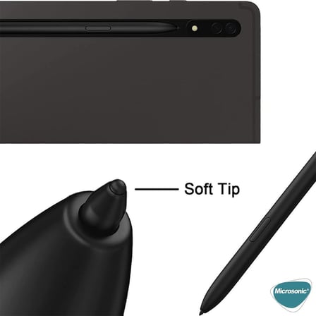 Samsung Galaxy S21 Ultra Pencil Uçları 5`li Paket Siyah [Galaxy S21 Ultra ile Uyumlu Dokunmatik Kalem Ucu - Siyah]