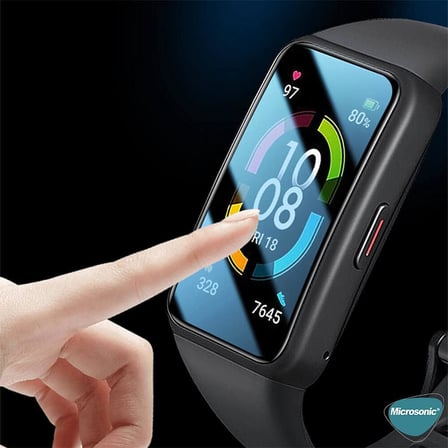 Huawei Honor Band 9 için Kılıf 360 Full Round Soft Silicone Şeffaf [Honor Band 9 ile Uyumlu Kılıf - Şeffaf]