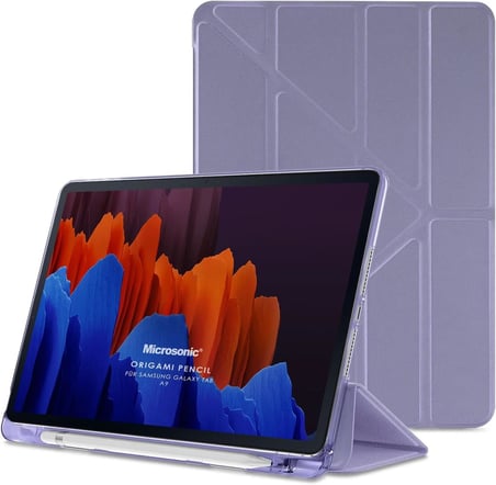 Samsung Galaxy Tab A9 Kılıf Origami Pencil Lila [Galaxy Tab A9 ile Uyumlu Kılıf - Lila]
