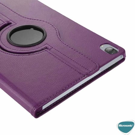 Lenovo Tab P11 Pro 2.Nesil için Kılıf (ZAB50094TR) 360 Rotating Stand Deri [Tab P11 Pro 2.Nesil ile Uyumlu Kılıf - Kırmızı]