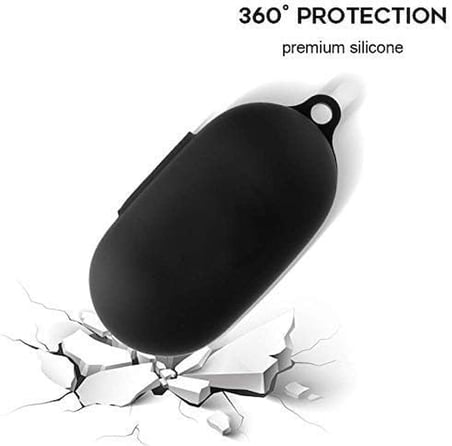Oneplus Buds Z İle Uyumlu Kılıf Yumuşak Kaymaz Darbeye Çengelli Dayanıklı 360 Derece Çepeçevre Koruyucu TPU Kılıf (Siyah)