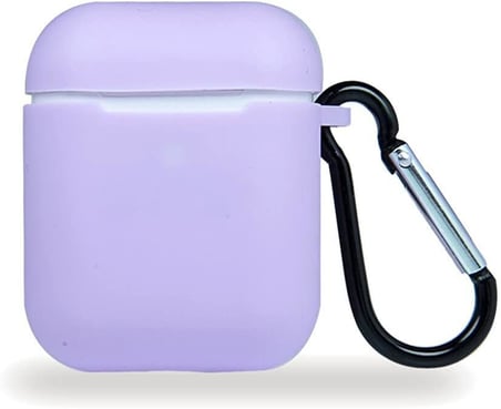 Apple AirPods 2/1 Nesil Uyumlu Kılıf Silicone Fit (Silikon) Lila Renk
