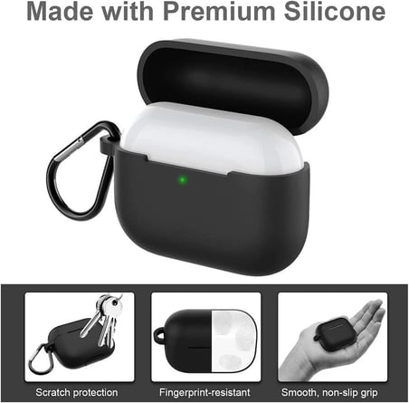 Airpods Pro İle Uyumlu Kılıf Mat Darbe Emici Profesyonel Termoplastik Kancalı Turuncu