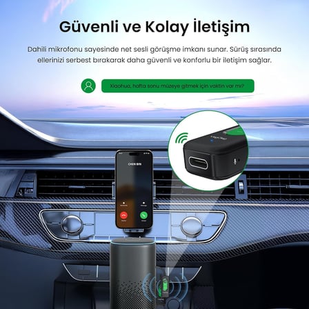 Aux Bluetooth 5.4 Transmitter & Receiver Kablosuz Ses Adaptörü