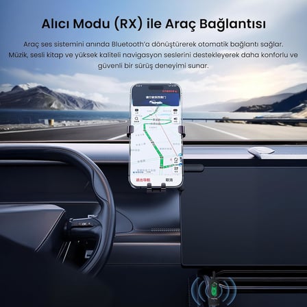 Aux Bluetooth 5.4 Transmitter & Receiver Kablosuz Ses Adaptörü