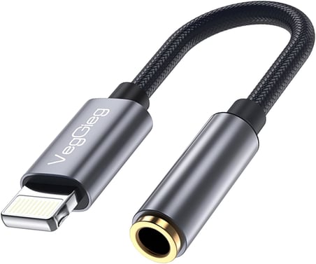 iPhone Lightning to 3.5mm Örgülü Kulaklık Dönüştürücü Adaptör