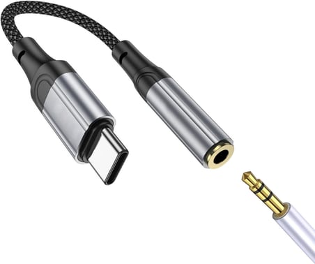 Typec Kulaklık Dönüştürücü Samsung, Apple ve Ses Çıkışı Type-C Telefonlarla Uyumlu Jack Aparat Çevirici Type-C to 3.5mm