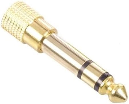 5844 6.3 mm Erkek To 3.5 mm Dişi Çevirici Dönüştürücü Jack Adaptörü
