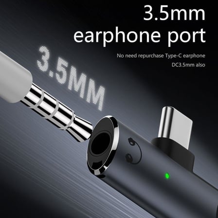 2in1 Type C to 3.5mm Kulaklık Type C 100W Hızlı Şarj Dönüştürücü OTGCX
